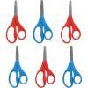 imageWestcott Kids Scissors 5 Inch Pointed Pack of 63 Red and 3 Blue5 Blunt