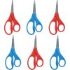 imageWestcott Kids Scissors 5 Inch Pointed Pack of 63 Red and 3 Blue5 Pointed