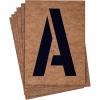 imageWestcott LetterCraft 8 Capital Letters and Numbers Oil Board Stencil Kit 15827