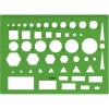 imageWestcott T816 AllPurpose Technical Drawing Template Plastic Shape Template Tool Green 45 by 6 inAll Purpose