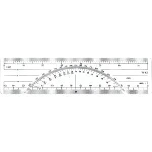 imageWestcott 6Inch Metric Protractor Ruler W43 BP