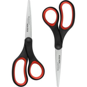 imageWestcott 8 TitaniumBonded NonStick Scissors 2Pack Black and Red