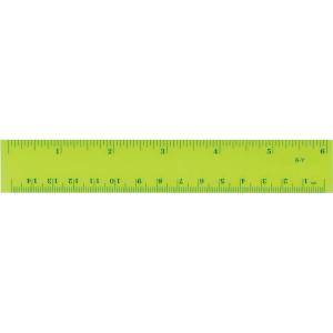 imageWestcott Fluorescent Ruler Inch Metric 6 15cm Transparent Yellow 6Y