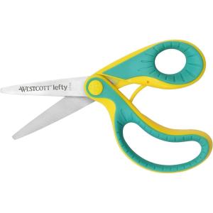 imageWestcott Kids 5 Ergo Jr Lefty Blunt Scissors 16710Pointed