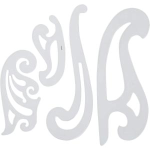 imageWestcott LetterCraft French Plastic Curve Set Set of 4FC4Set of 4