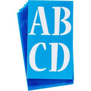imageWestcott LetterCraft Stencil Nueva Font 4Inch Characters SN4C15830