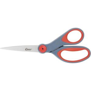 imageClauss 20463 8Inch HUB Straight Stainless Steel Adjustable Scissors All Purpose Shears for Office Home and Crafting