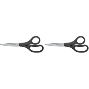 imageWestcott 8Inch Kleenearth Basic Straight Scissors 3 Pack Black 155858 inches Pack of 2
