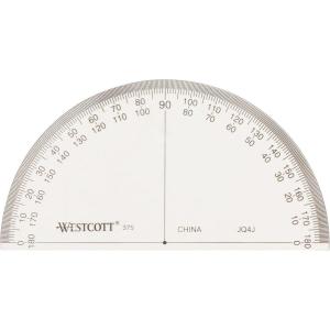 imageWestcott 4Inch 180 SemiCircular Protractor Measuring Tool 375